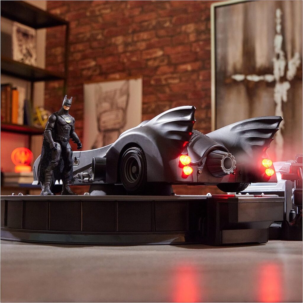 DC Comics, Official 1989 Batmobile RC, Exclusive Batman Figure, Limited Edition Collectors Item, Smoke Effects, Batcave Chargeable Base, Ages 14+