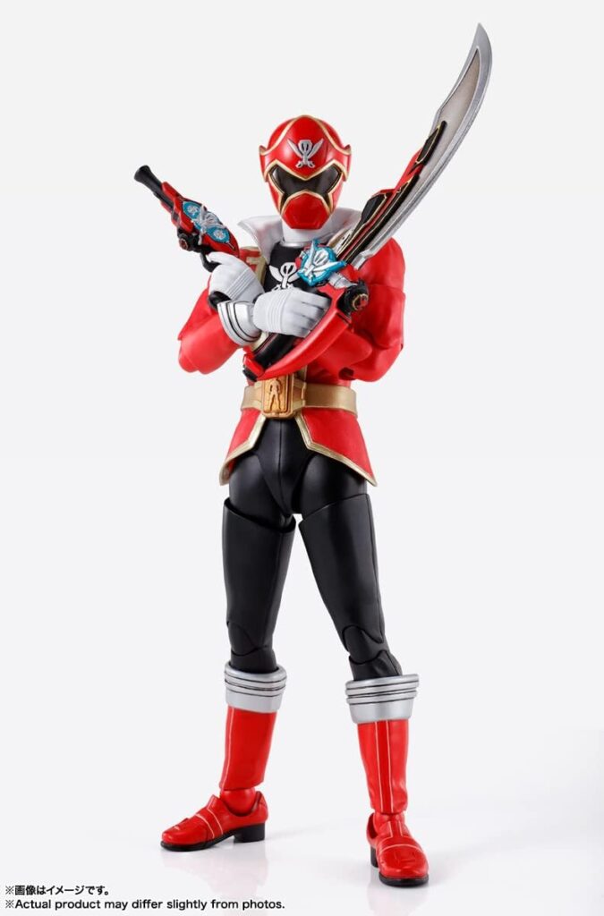 S.H. Figuarts (Shinkocchou Seihou) Pirate Sentai Gokai Red, Approx. 5.7 inches (145 mm), PVC ABS Painted Action Figure