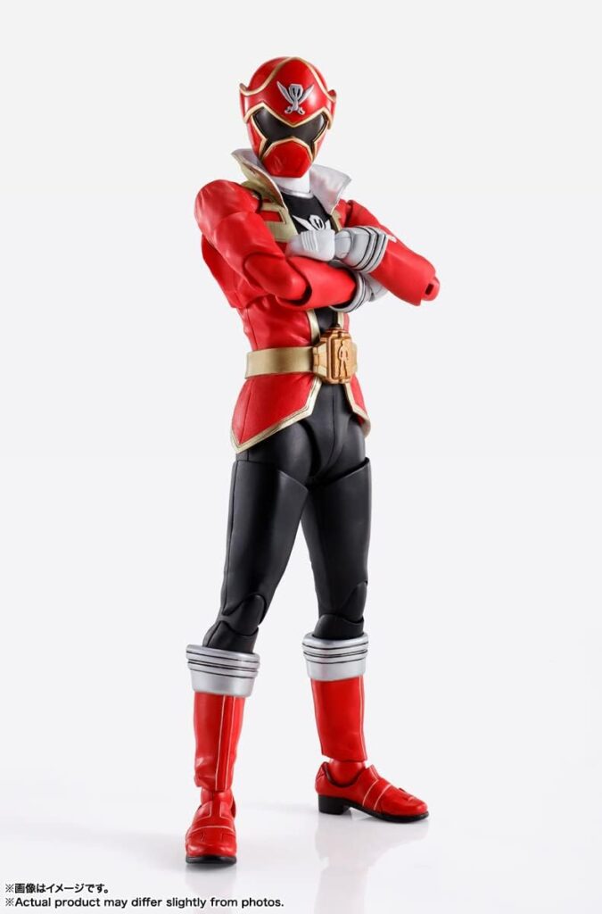 S.H. Figuarts (Shinkocchou Seihou) Pirate Sentai Gokai Red, Approx. 5.7 inches (145 mm), PVC ABS Painted Action Figure