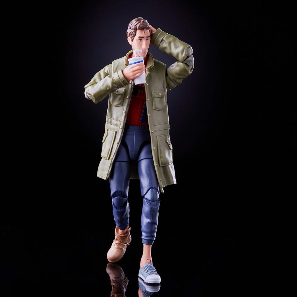 Spider-Man Hasbro Marvel Legends Series Into The Spider-Verse Peter B. Parker 6-inch Collectible Action Figure Toy for Kids Age 4 and Up