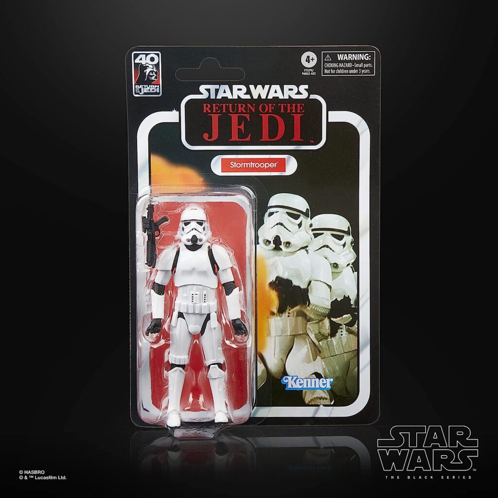 STAR WARS The Black Series Stormtrooper, Return of The Jedi 40th Anniversary 6-Inch Collectible Action Figures, Ages 4 and Up