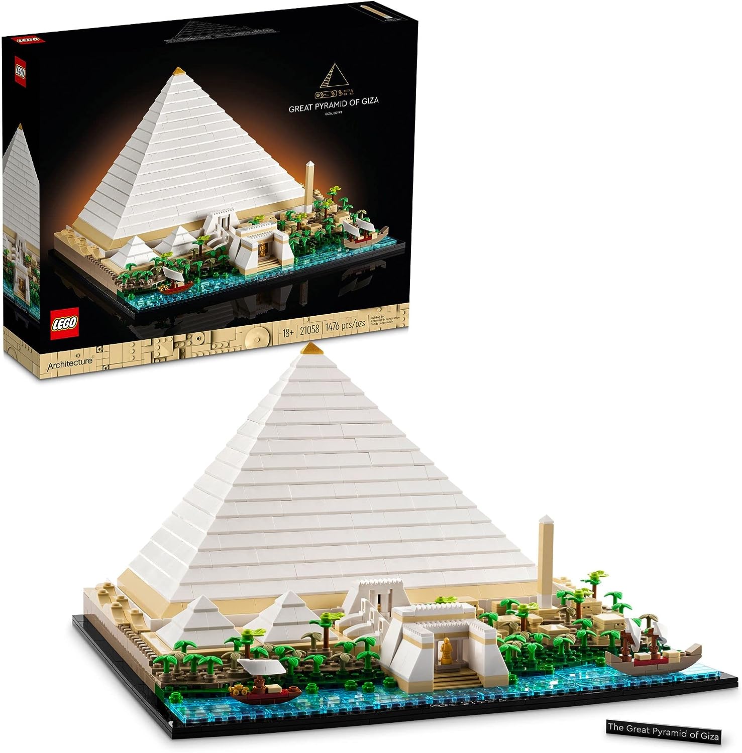 LEGO Architecture Great Pyramid of Giza Set 21058 review - Heroic Pose