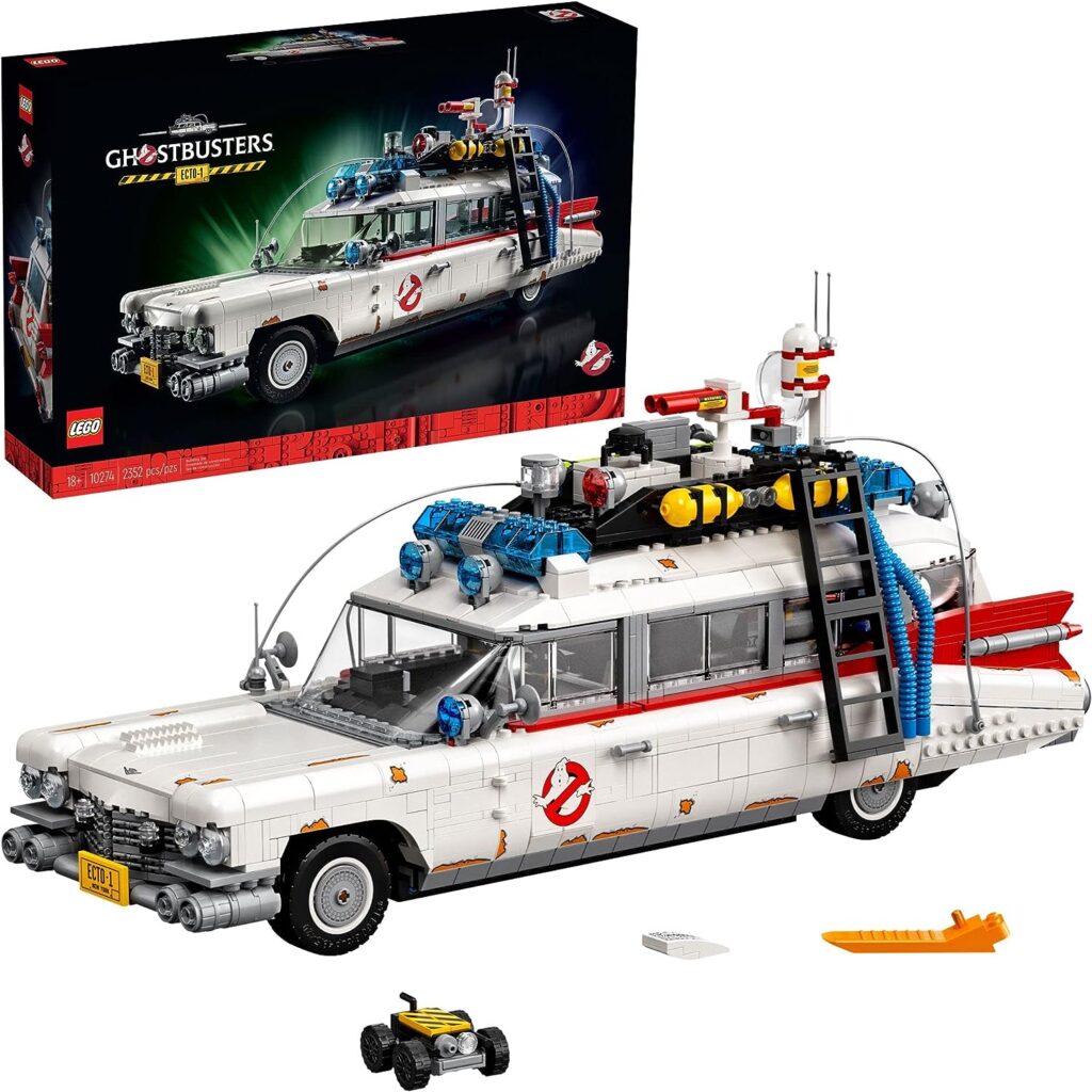 LEGO Icons Ghostbusters ECTO-1 10274 Car Kit, Large Set for Adults, Gift Idea for Men, Women, Her, Him, Collectable Model for Display, Nostalgic Home Décor