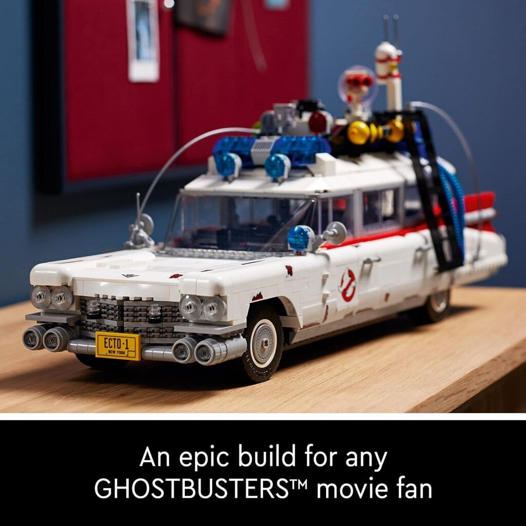 LEGO Icons Ghostbusters ECTO-1 10274 Car Kit, Large Set for Adults, Gift Idea for Men, Women, Her, Him, Collectable Model for Display, Nostalgic Home Décor