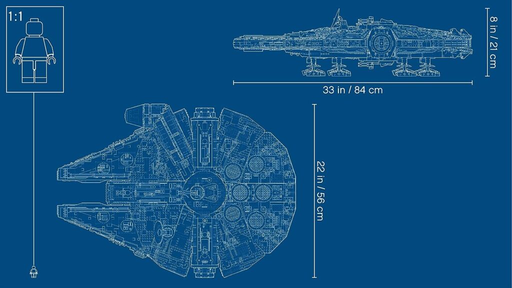 LEGO Star Wars Ultimate Millennium Falcon 75192 - Expert Building Set and Starship Model Kit, Movie Collectible, Featuring Classic Figures and Han Solos Iconic Ship, Best Gift for Adults