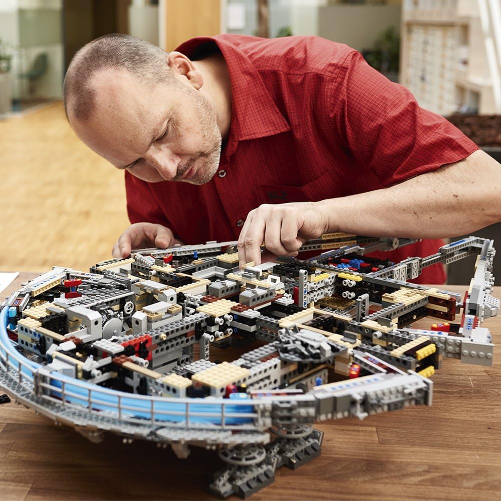 LEGO Star Wars Ultimate Millennium Falcon 75192 - Expert Building Set and Starship Model Kit, Movie Collectible, Featuring Classic Figures and Han Solos Iconic Ship, Best Gift for Adults