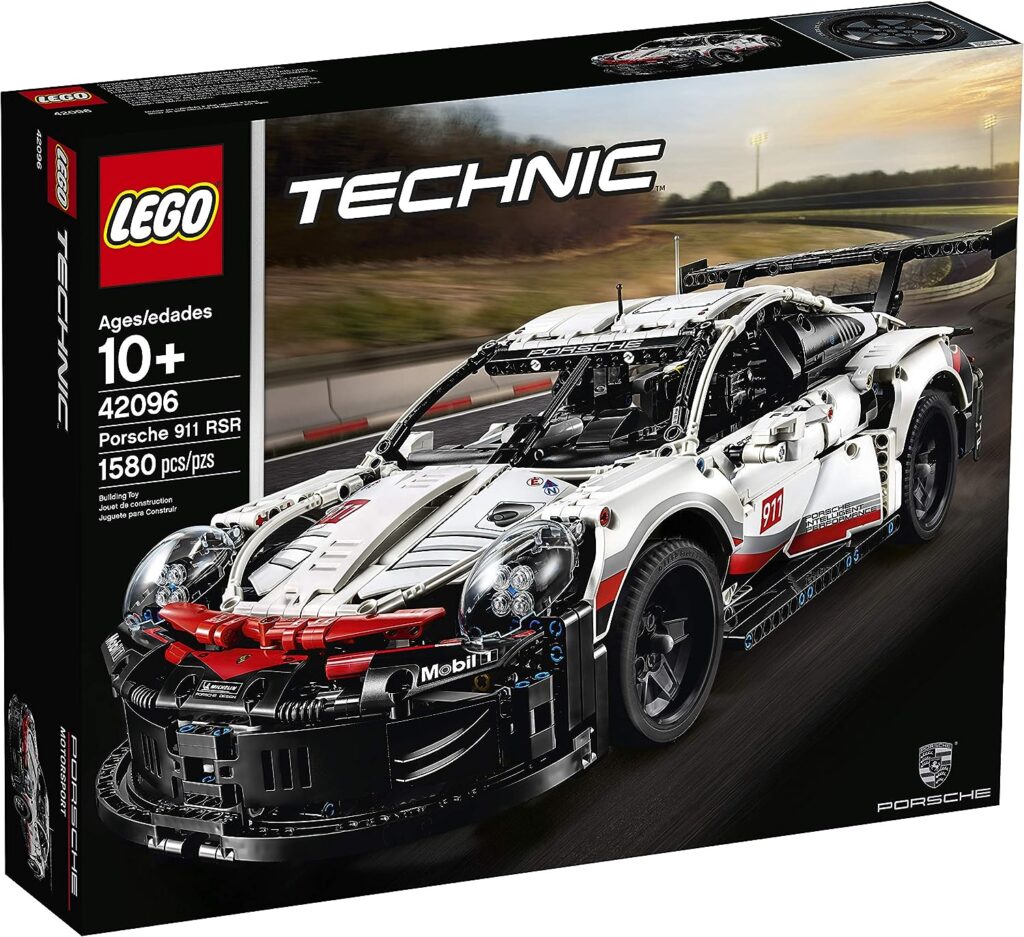 LEGO Technic Porsche 911 RSR Race Car Model Building Kit 42096, Advanced Replica, Exclusive Collectible Set, Gift for Kids, Boys Girls