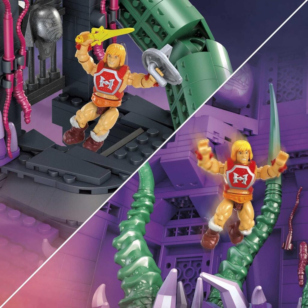 MEGA Masters of the Universe Toy Building Set, MOTU Snake Mountain with 3802 Pieces, 6 Collectable Micro Action Figures and Accessories (Amazon Exclusive)
