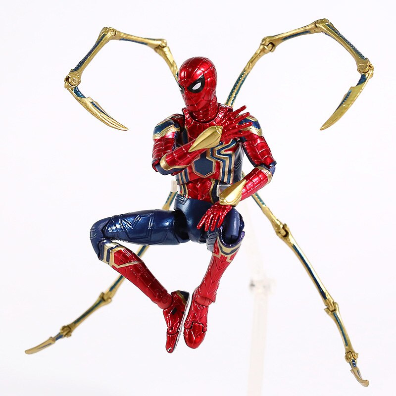 The Amazing MAFEX Iron Spider Action Figure Unboxing and Assembly